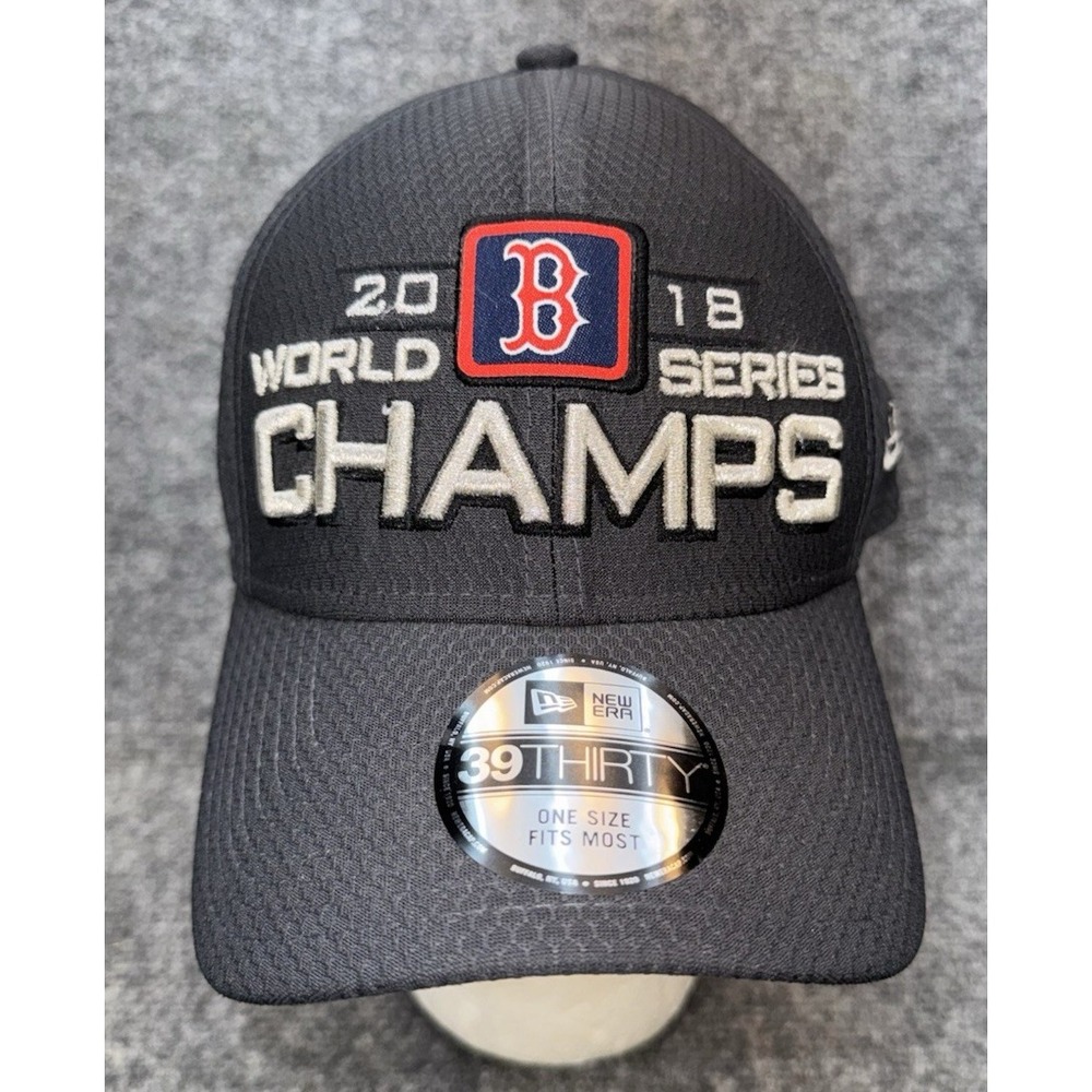 Boston Red Sox 2018 World Series Champions New Era 39THIRTY Hat Cap New